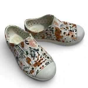 NATIVE Jefferson Foxtail Forrest Animal Print Shoes Toddler 7 Waterproof